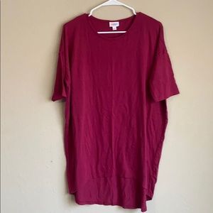 LuLaRoe oversized short high low tshirt dress. S
